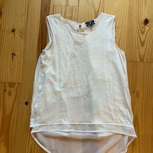 Sleeveless Cream Top